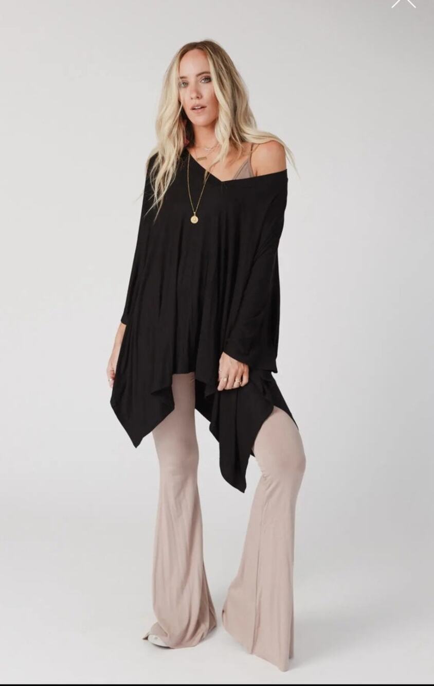 The Wren Boho Top - Black